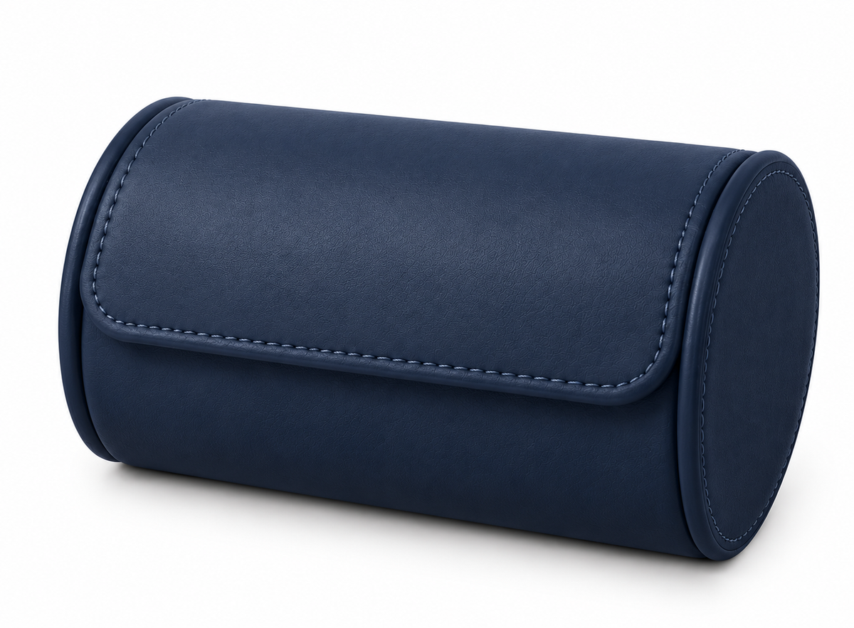 Oxford Navy VNTY Watch Roll Two Slots