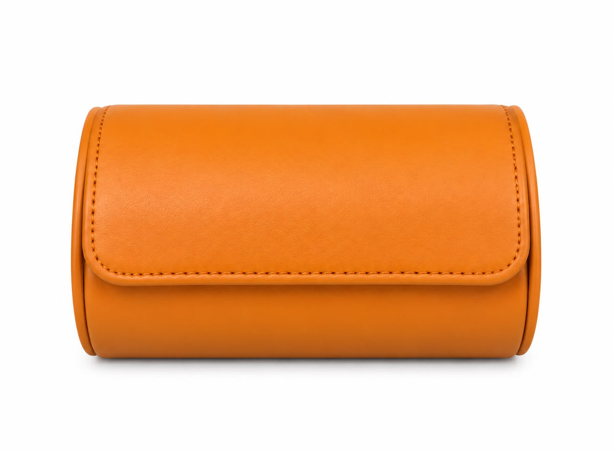 Cognac VNTY Watch Roll Two Slots