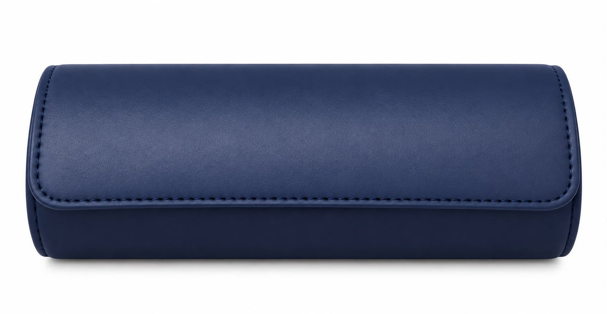 Oxford Navy VNTY Watch Roll Three Slots